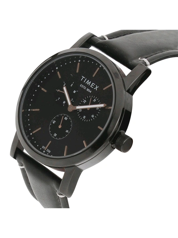 Timex Black Round Analog Casual Watch 