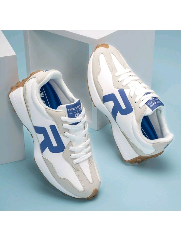 Red Tape Men Colorblocked White Lifestyle Casual Sneakers - White, UK 06