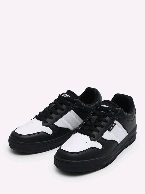 Jack & Jones Black Colourblocked Casual Sneakers - Black, UK 06