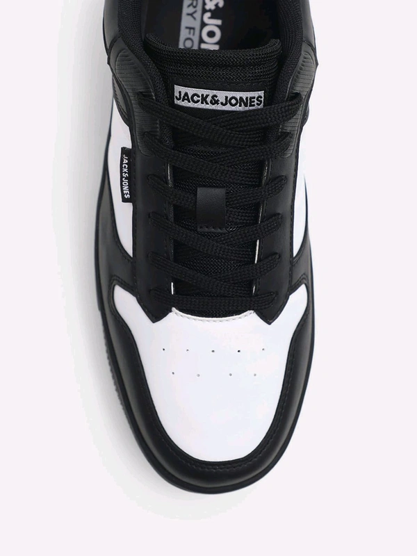 Jack & Jones Black Colourblocked Casual Sneakers - Black, UK 06