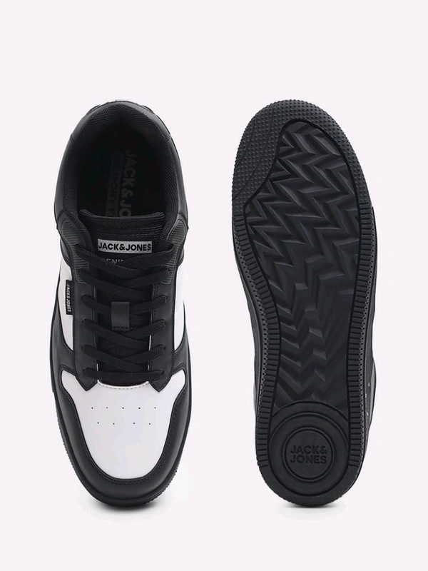 Jack & Jones Black Colourblocked Casual Sneakers - Black, UK 10