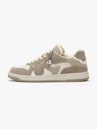 The Souled Store Urban Blaze Latte Men Low Top Sneakers - Bone, UK 10