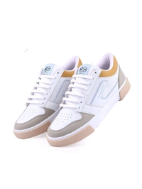Bacca Bucci Multi-Color Slayer Korean Style Low Top Streetwear Sneakers for Men - White, UK 10