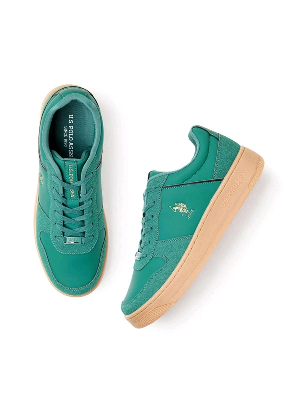 U.S POLO ASSN. Men Jaxon 2.0 Dk. Green Sneaker - Parsley, UK 11