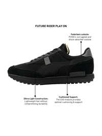 Puma  Future Rider Play On Mens Black Sneakers - Black, UK 11
