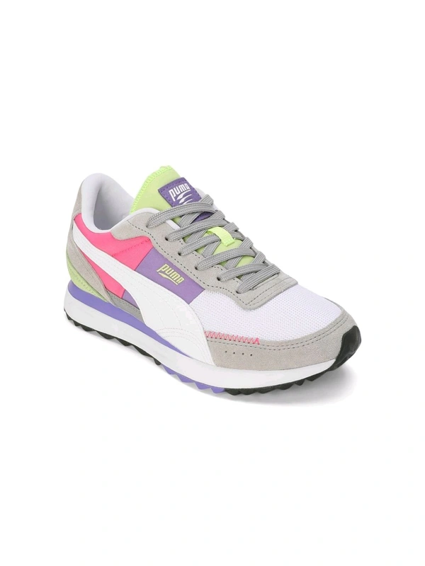 Puma  Road Rider SD Unisex Grey Sneakers - White, UK 10