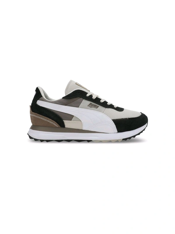 Puma  Road Rider SD Unisex Off White Sneakers - Black, UK 06