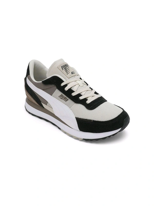 Puma  Road Rider SD Unisex Off White Sneakers - Black, UK 09