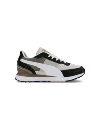Puma  Road Rider SD Unisex Off White Sneakers - Black, UK 10