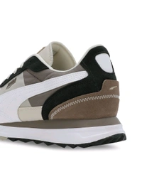 Puma  Road Rider SD Unisex Off White Sneakers - Black, UK 11