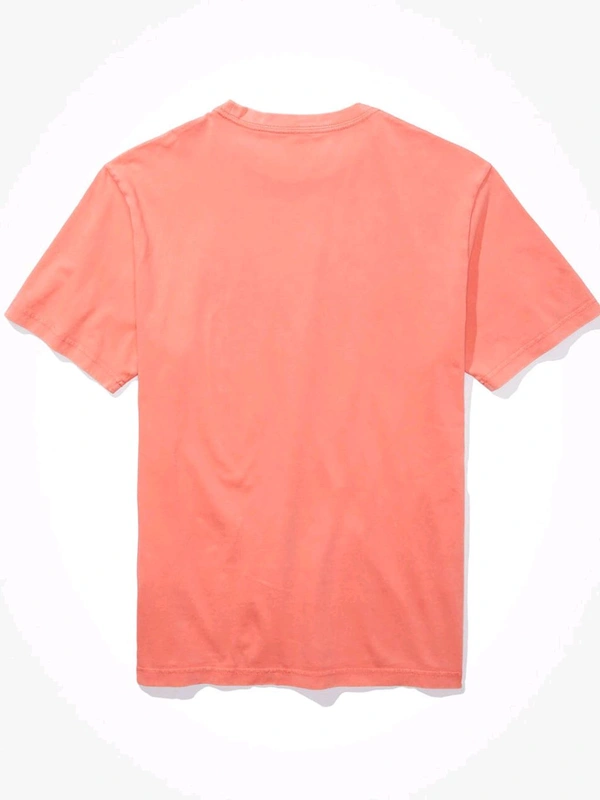 American Eagle Men Pink Super Soft Graphic T-Shirt - Tickle Me Pink, M