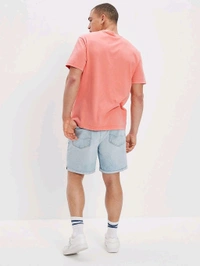 American Eagle Men Pink Super Soft Graphic T-Shirt - Tickle Me Pink, L