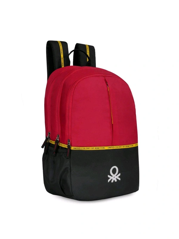 United Colors of Benetton Cairate Unisex 14 Inch Laptop Backpack - Red - Guardsman Red