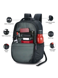 TOMMY HILFIGER Black Joshua Laptop Backpack