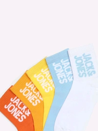 Jack & Jones Men Solid Multi-Color Socks (Pack of 5)