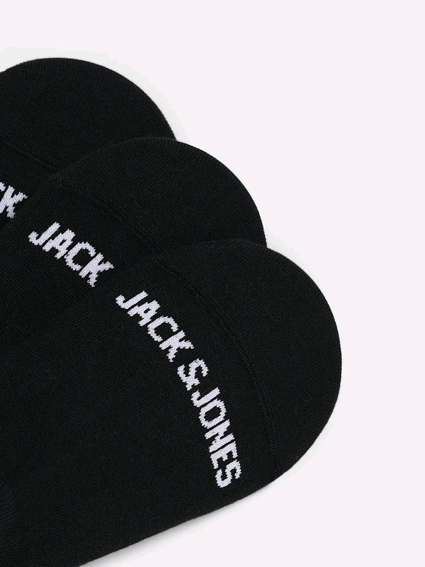 Jack & Jones Men Black Shoe Liner Socks (Pack of 3)