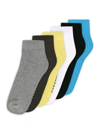 Puma  Ankle Length Half Terry Unisex Multi-Color Socks (Pack of 6)