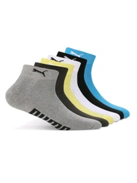 Puma  Ankle Length Half Terry Unisex Multi-Color Socks (Pack of 6)