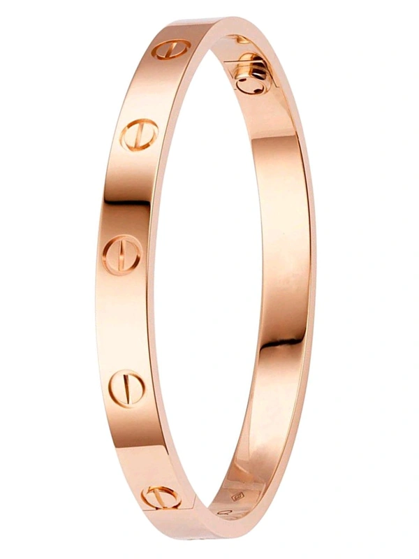 Zorva Rose Gold Plated Stainless Steel Kada Bracelet for Men and Women