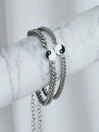 Zorva Joker & Witch All Too Well White Couple Beaded Bracelet (Pack of 2)