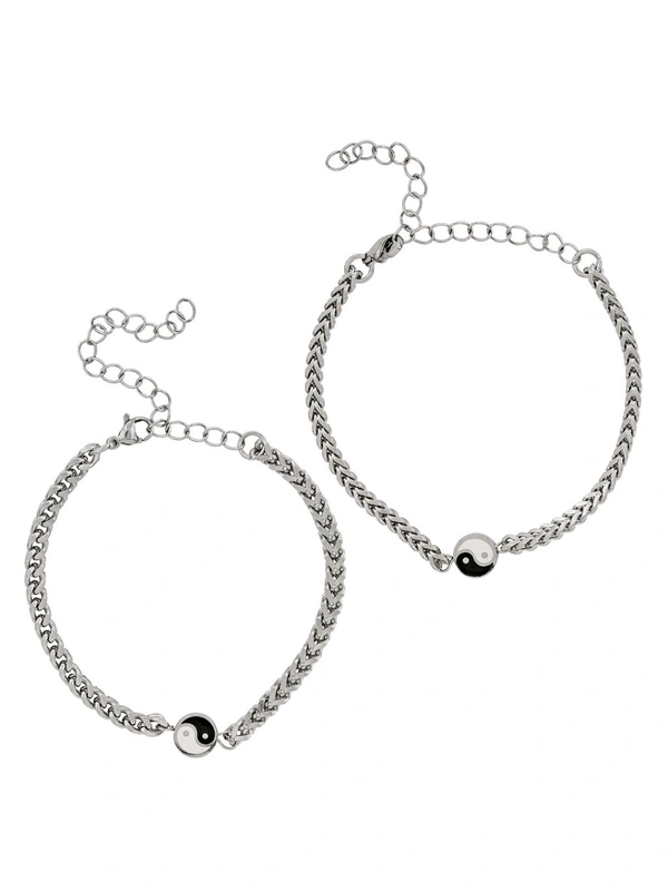 Zorva Joker & Witch All Too Well White Couple Beaded Bracelet (Pack of 2)