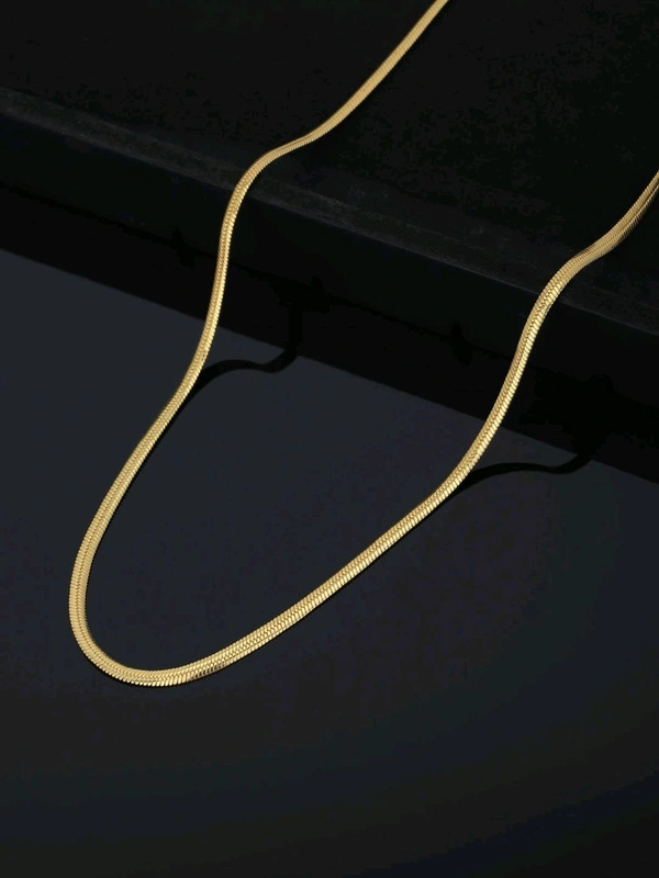 Zorva 18Kt Gold Plated Fancy Chain For Men