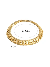 Zorva Men Gold-Toned Link Bracelet