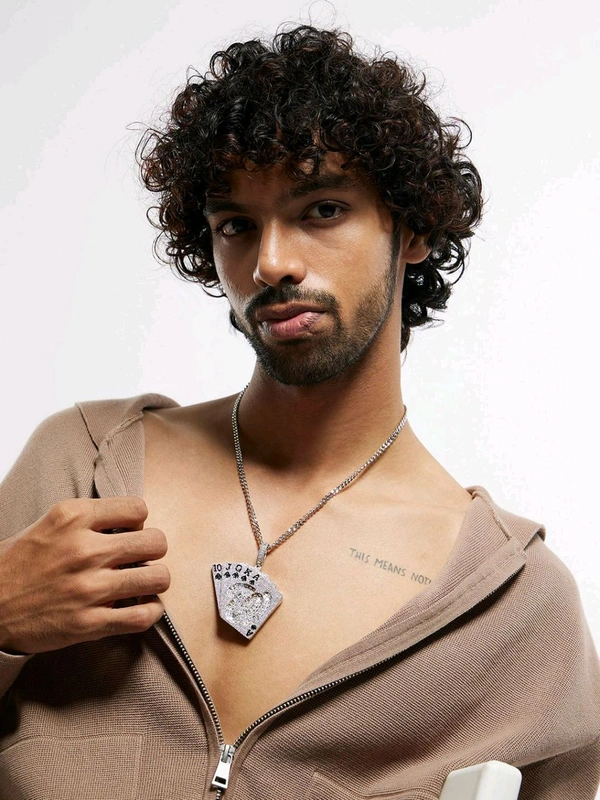 Zorva Iced Poker Pendant Chain