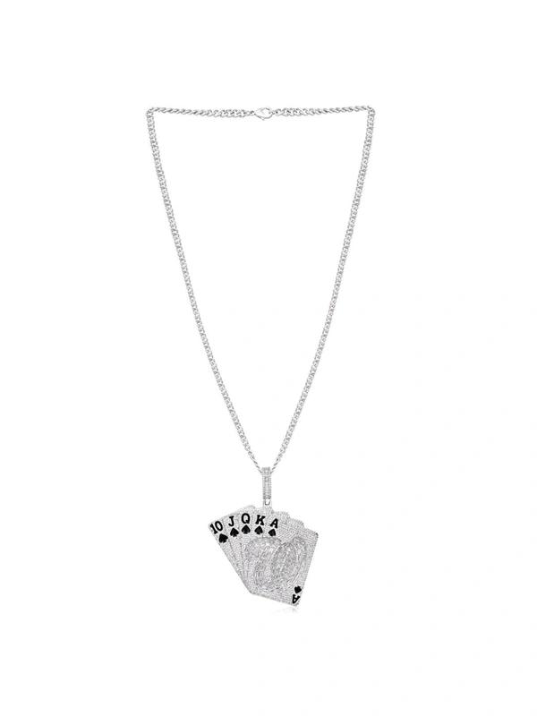Zorva Iced Poker Pendant Chain