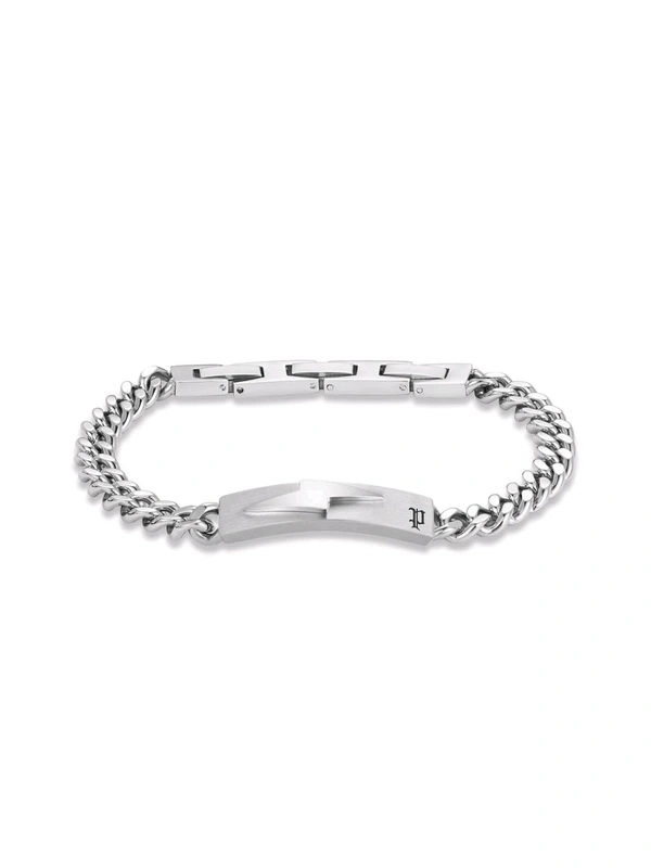 Police Silver Stainless Steel Bracelet