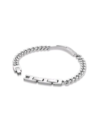 Police Silver Stainless Steel Bracelet