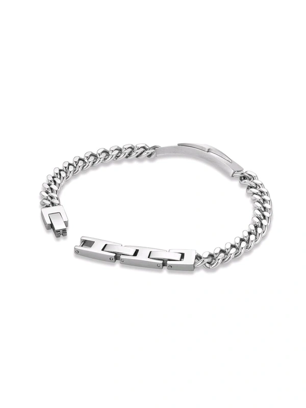 Police Silver Stainless Steel Bracelet