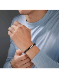 Police Black Stainless Steel Bracelet
