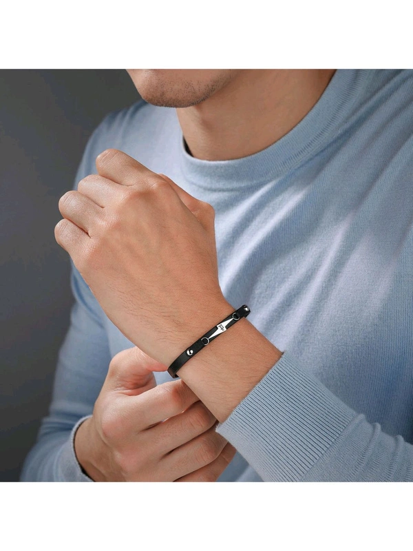 Police Black Stainless Steel Bracelet