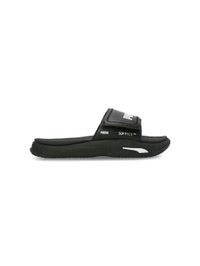 Puma  Soft Ride Pro 24 V Res Unisex Black Sliders - Black, UK 07
