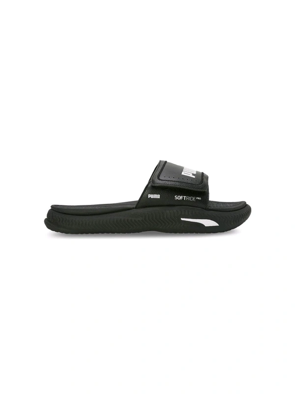 Puma  Soft Ride Pro 24 V Res Unisex Black Sliders - Black, UK 07
