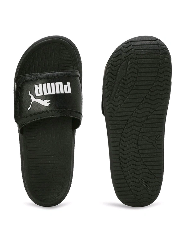 Puma  Soft Ride Pro 24 V Res Unisex Black Sliders - Black, UK 07