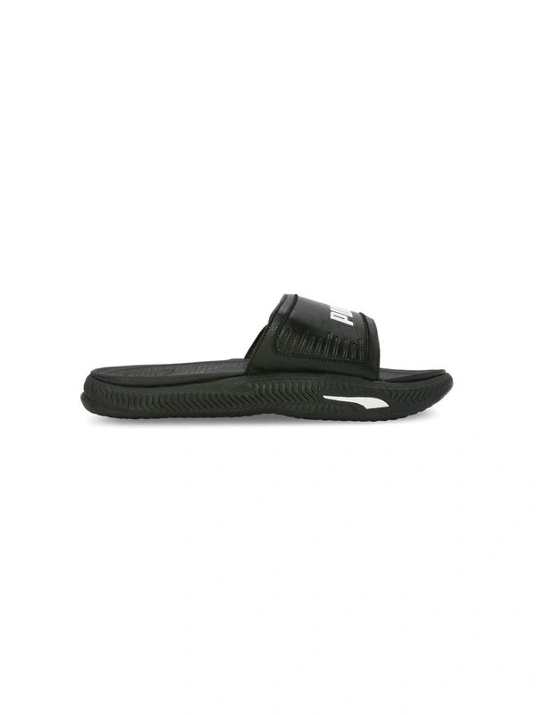 Puma  Soft Ride Pro 24 V Res Unisex Black Sliders - Black, UK 08