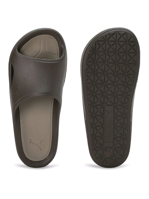 Puma Lithen Injex Men Brown Slides - Tan, UK 11