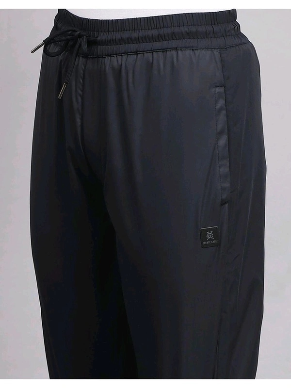 Monte Carlo Mens Navy Blue Solid Track Pant - Mine Shaft, L