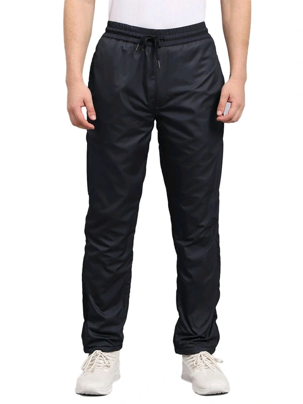 Monte Carlo Mens Navy Blue Solid Track Pant - Mine Shaft, L