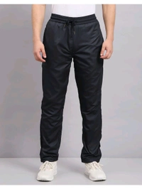 Monte Carlo Mens Navy Blue Solid Track Pant - Mine Shaft, L