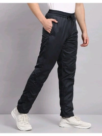 Monte Carlo Mens Navy Blue Solid Track Pant - Mine Shaft, L