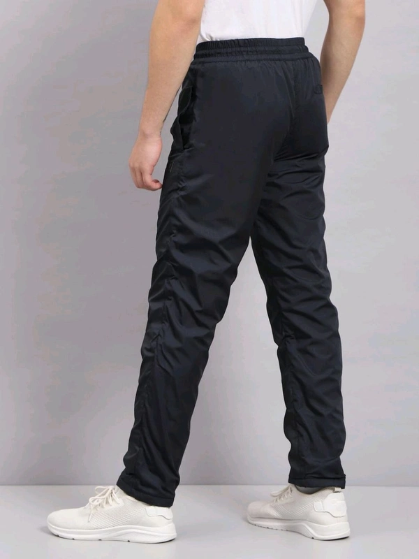 Monte Carlo Mens Navy Blue Solid Track Pant - Mine Shaft, L