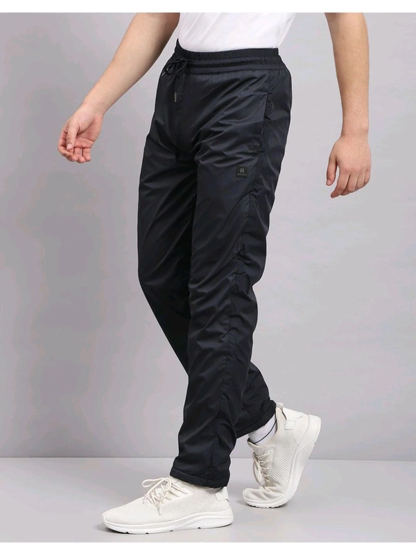 Monte Carlo Mens Navy Blue Solid Track Pant - Mine Shaft, XL