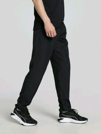 Puma  Men Black Solid Trackpant - Black, L