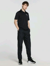 Puma  Men Black Solid Trackpant - Black, L