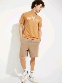 URB_N Men Printed T-shirt - Raw Sienna, M