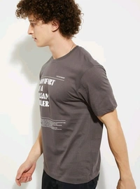 URB_N Men Printed T-shirt - Dove Gray, S