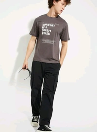 URB_N Men Printed T-shirt - Dove Gray, XL